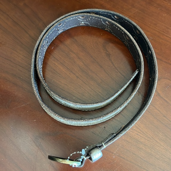 Lucky brand belt size M womens color gold brown metallic - Picture 5 of 7